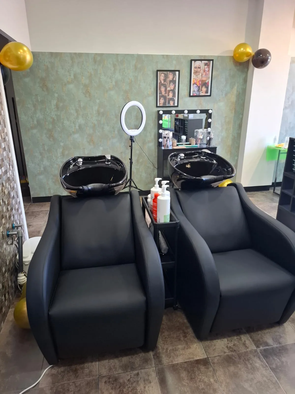 Zona de lavado de cabezas