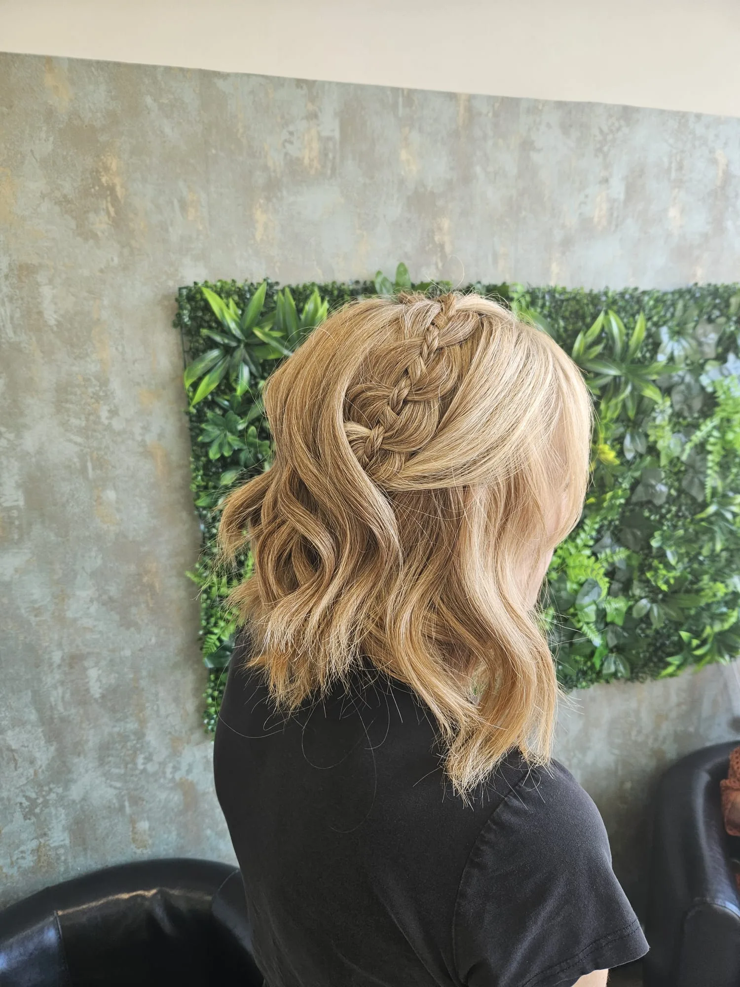 Ondas con trenza lateral