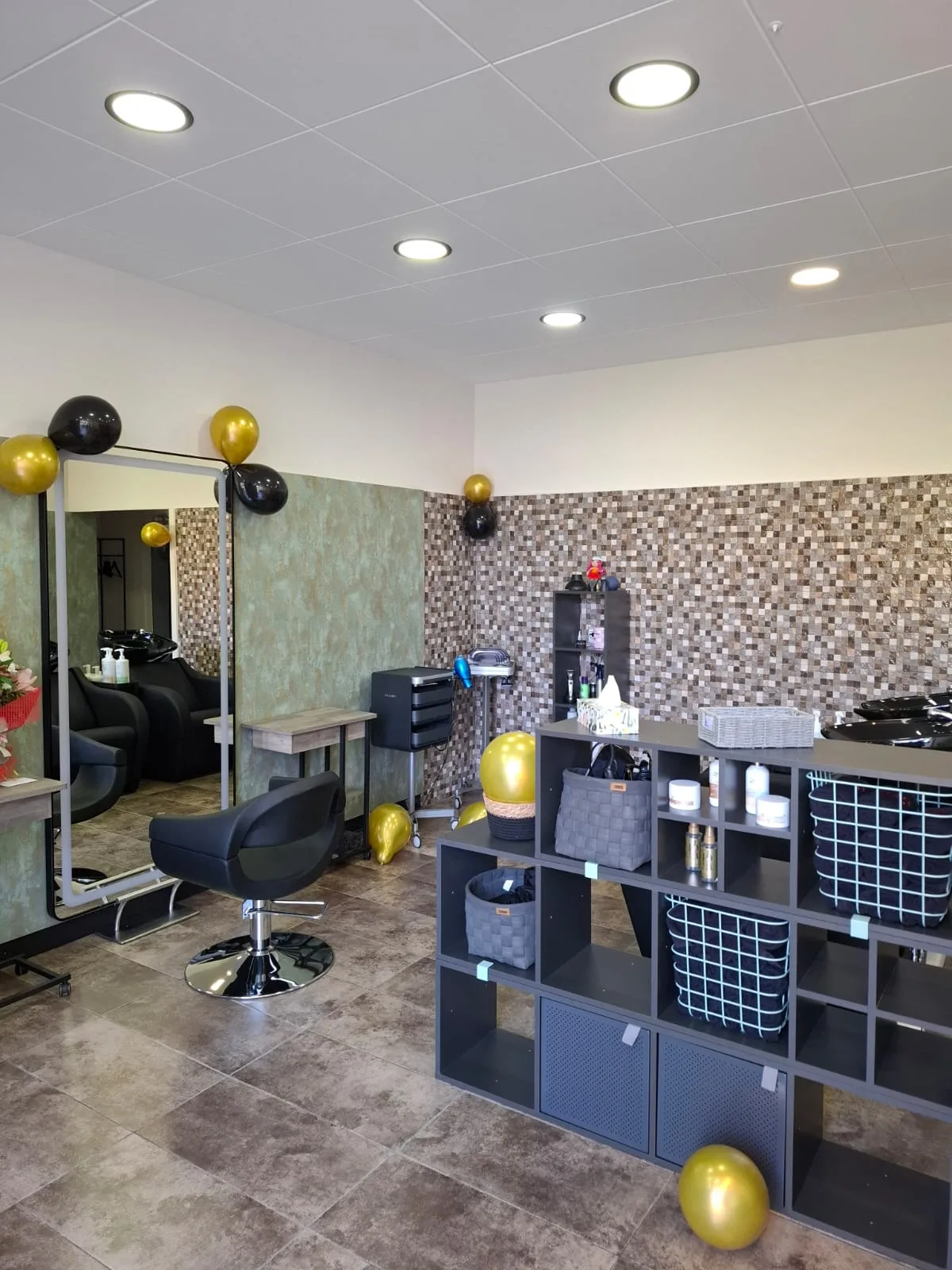 Zona principal y posición de corte