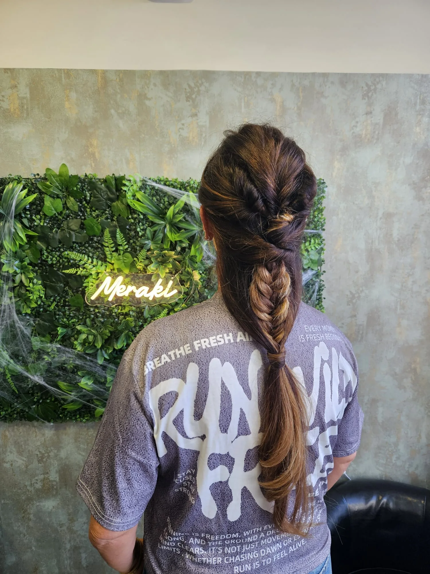 Trenza con cola larga